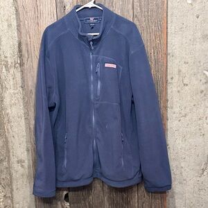 Vineyard Vines Men's Navy Blue Fleece Jacket